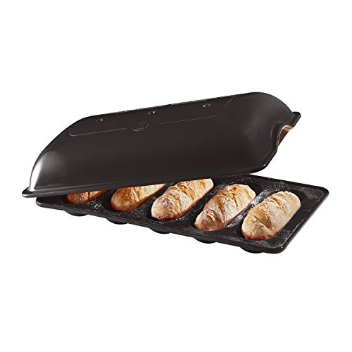 Emile Henry EH799519 Mini-Baguette, Keramik, Schwarz von Emile Henry