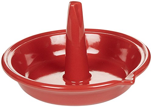 Emile Henry Made In France Flame BBQ Hühnerbräter, 25,4 x 5,1 cm, Burgunderrot, 347550 von Emile Henry