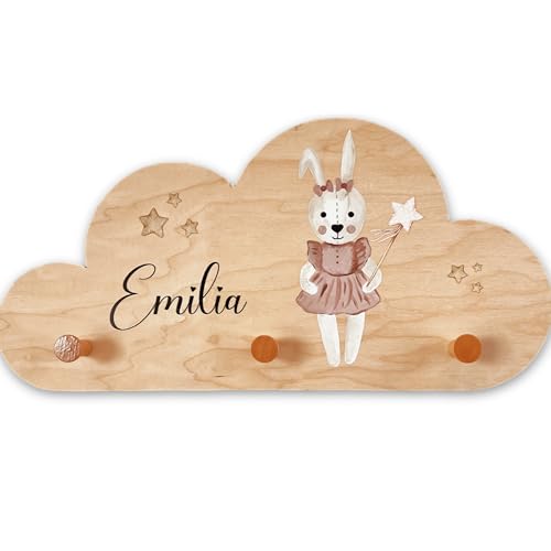 EmiliaLotte Kindergarderobe Personalisiert mit Wunschname I Garderobe Kinder aus Holz - Verschiedene Motive & Farben I Wandgarderobe Kinder mit 3 Haken - 41x20 cm I Montessori Garderobe Kinder EmiliaLotte Kindergarderobe Personalisiert mit Wunschname I Garderobe Kinder aus Holz - Verschiedene Motive & Farben I Wandgarderobe Kinder mit 3 Haken - 41x20 cm I Montessori Garderobe Kinder von EmiliaLotte.Atelier