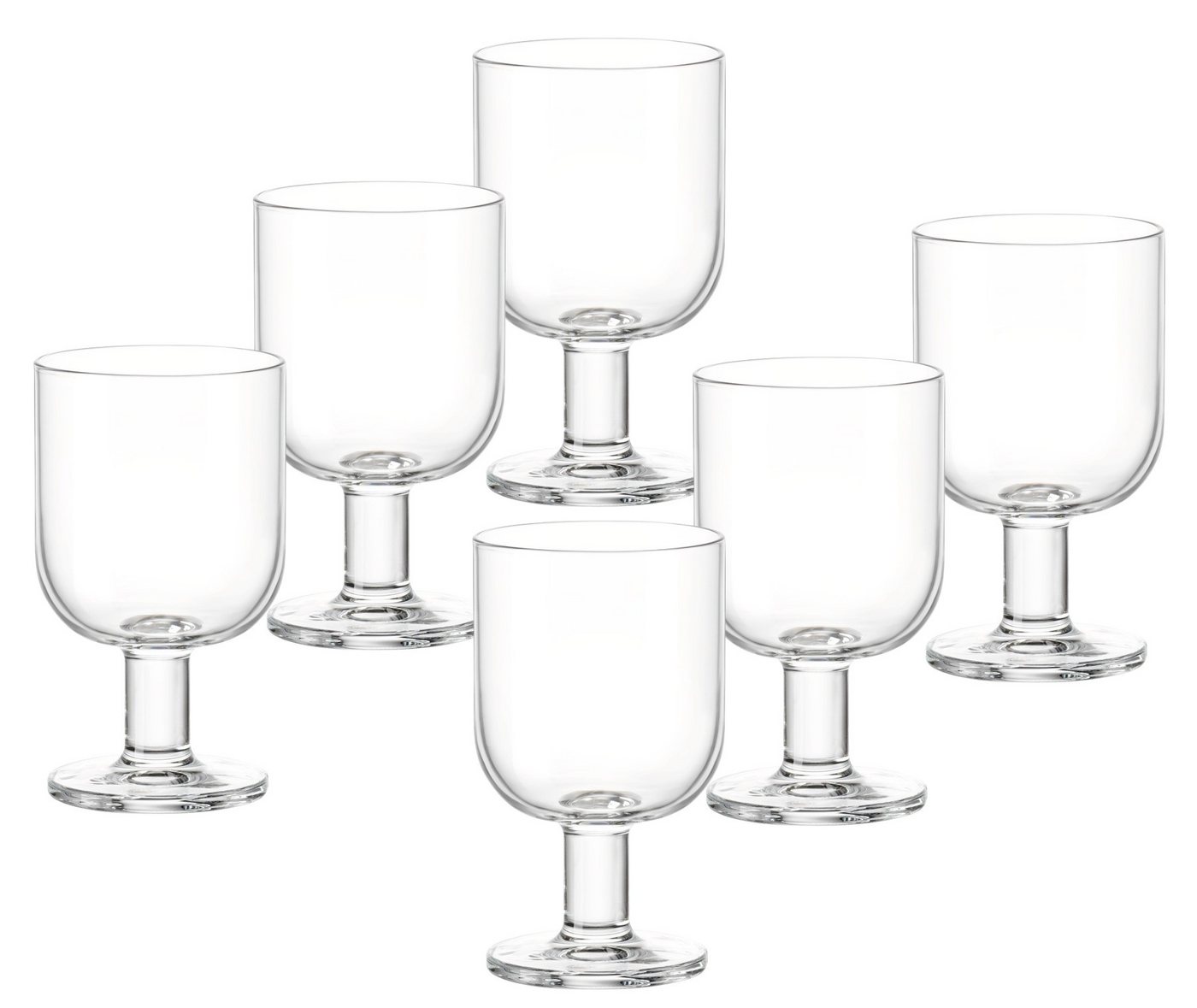 Emilja Cocktailglas Cocktailglas Hosteria Goblet 345ml - 6 Stück - Weinglas, 6teilig von Emilja