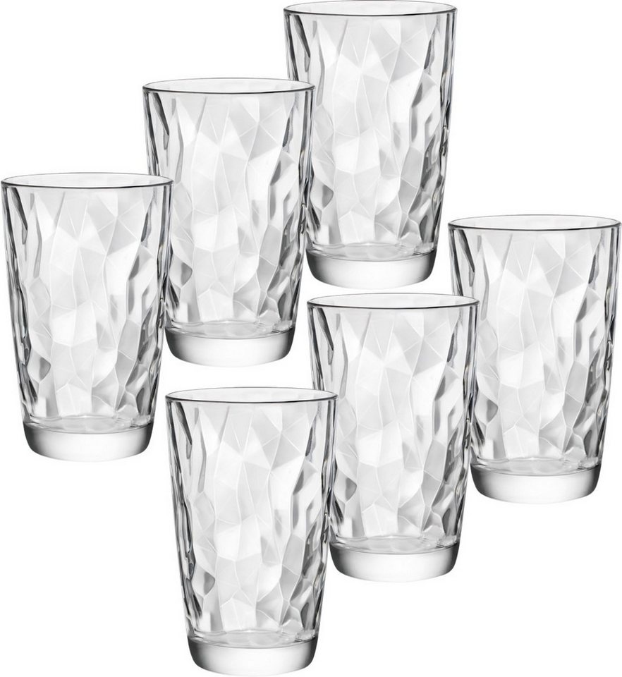 Emilja Cocktailglas Longdrink Gläser 47cl Diamond Transparent - 6 Stück Emilja Cocktailglas Longdrink Gläser 47cl Diamond Transparent - 6 Stück von Emilja