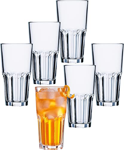 Emilja Granity Glas 31cl - 6 Stück Wasserglas Saftglas Longdrinkglas Milchglas von Emilja