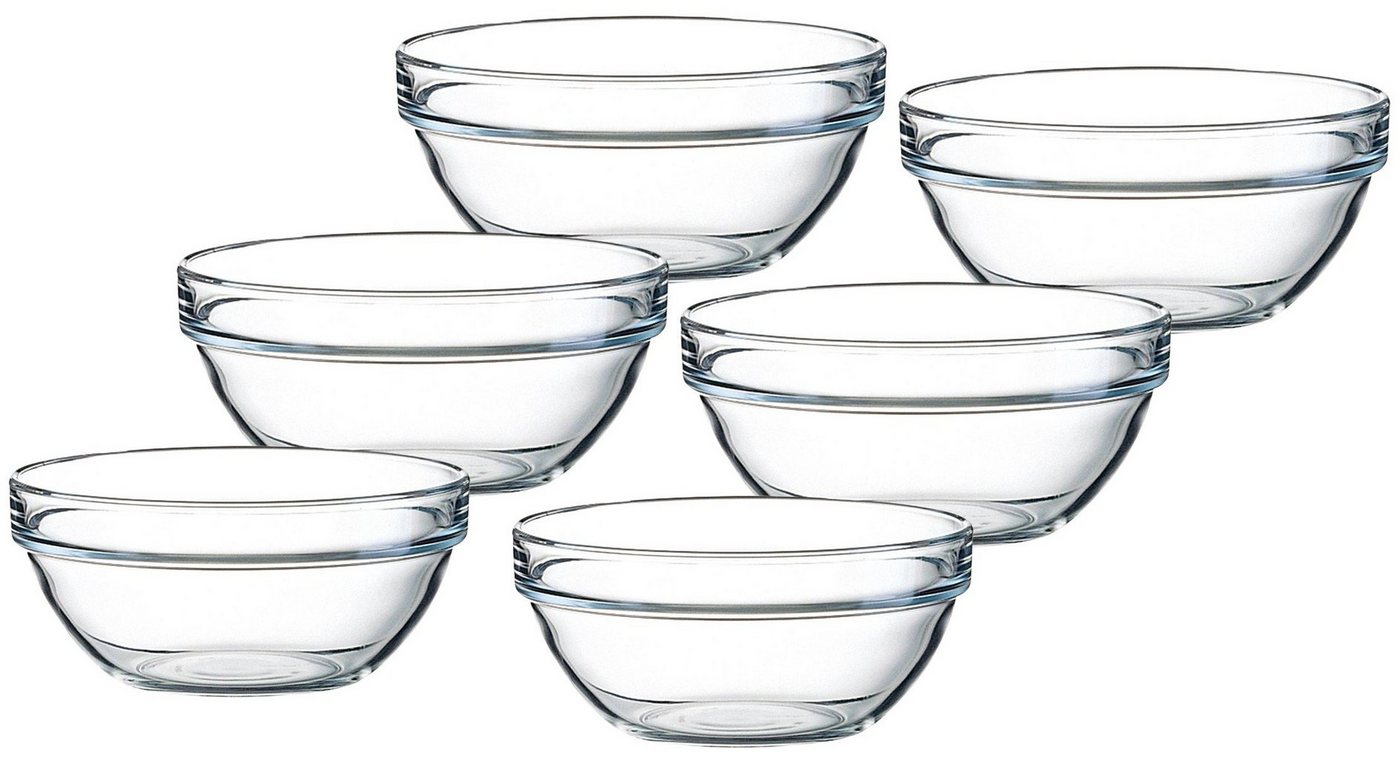 Emilja Müslischale Empilable Glas Schale 14cm - 6 Stück von Emilja