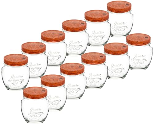 Emilja Quattro Stagioni Einmachglas Amphora 500ml - 12 Stück -Sonderedition von Emilja