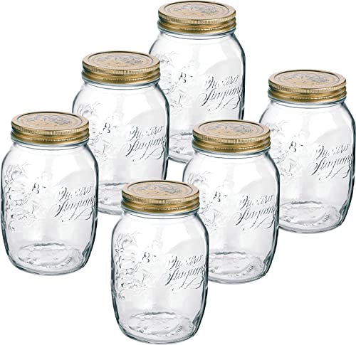 Emilja Quattro Station Einmachglas 1000ml - 6 Stück Emilja Quattro Station Einmachglas 1000ml - 6 Stück von Emilja