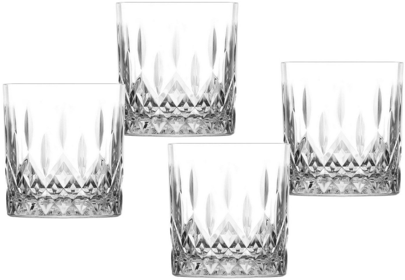 Emilja Whiskyglas Whiskygläser Odin 330ml - 4er Set - Cocktailglas von Emilja
