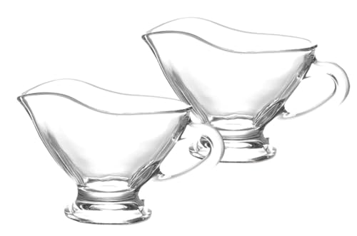 Glas Sauciere Soßenkännchen Soßenkanne Soßenschale ca. 200ml - 2 Stück… von Emilja