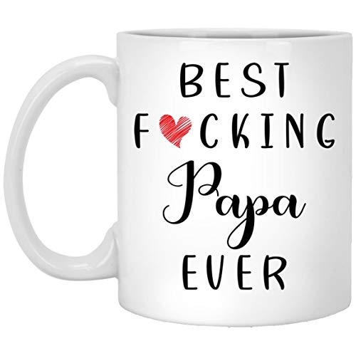 Lustige Papa Kaffeetasse – Best Papa Ever Tasse – Papa Kaffeetasse – Best Fucking Papa Ever 313 ml von Emily gift