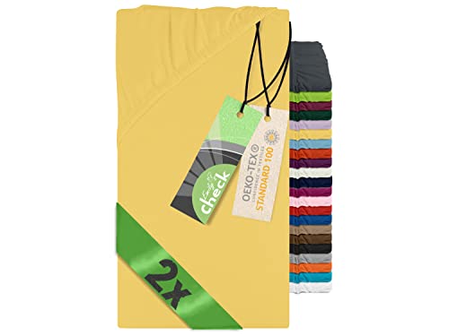 Emily´s Check 2er-Pack Spannbettlaken für Kinder- und Babybettmatratzen 1493.2123, 70 x 140 cm, gelb Emily´s Check 2er-Pack Spannbettlaken für Kinder- und Babybettmatratzen 1493.2123, 70 x 140 cm, gelb von Emily´s Check