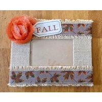 Herbst Sackleinen 100x150 Bilderrahmen, Blatt Band Design, Wohndekor Herbst Sackleinen 100x150 Bilderrahmen, Blatt Band Design, Wohndekor von EmilysScrapbooking