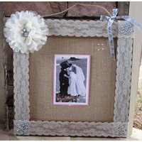 Spitze Hochzeit Pinnwand, Sackleinen Kork Organizer, Brautgeschenk Spitze Hochzeit Pinnwand, Sackleinen Kork Organizer, Brautgeschenk von EmilysScrapbooking