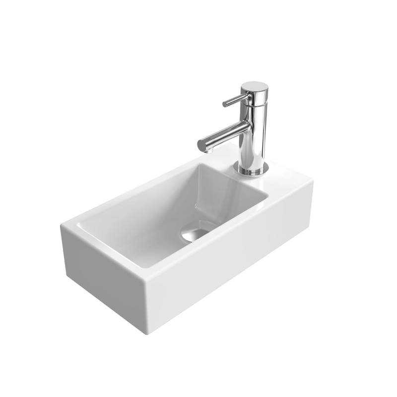 Emke Handwaschbecken Reckiger Waschbecken 40.5 × 10.5 × 20.5 cm Waschtisch mit Hahnloch Rechts Emke Handwaschbecken Reckiger Waschbecken 40.5 × 10.5 × 20.5 cm Waschtisch mit Hahnloch Rechts von Emke