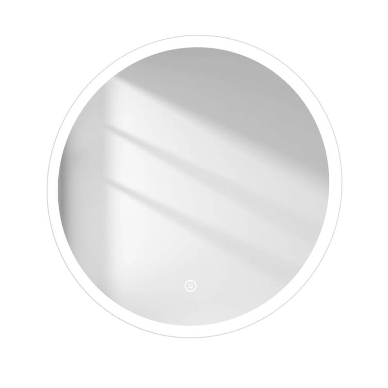 Emke Rund Badezimmerspiegel 80cm Badspiegel mit Beschlagfrei WarmweißesKaltweißesNeutrales Licht Touch-Schalter von Emke