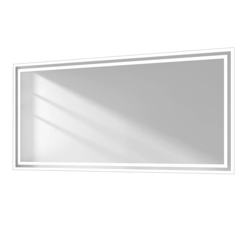 Emke LED Badezimmerspiegel mit Beleuchtung 120 x 60 cm Badspiegel mit Kippschalter Anti-Beschlag KaltweißWarmweiß von Emke