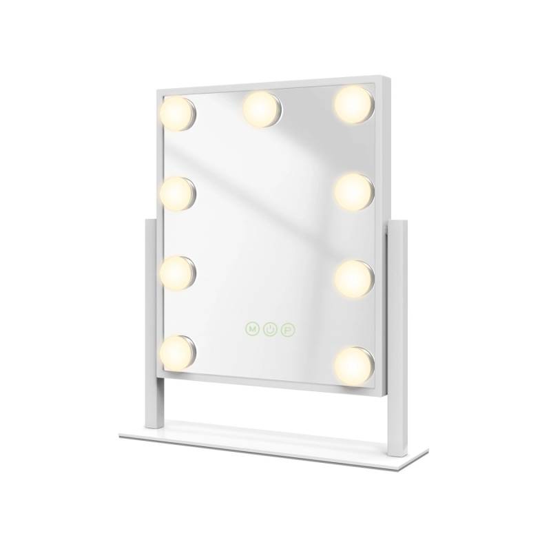Emke Hollywood Kosmetikspiegel 1x+7X Vergrößerung  3 Farbtemperatur 30 x 36cm von Emke