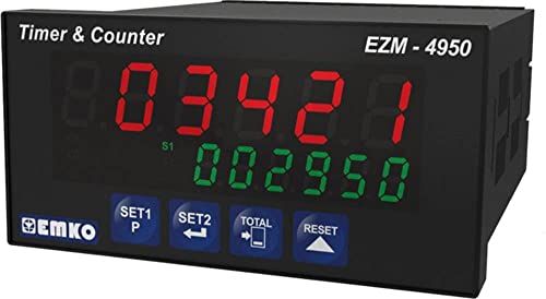 Emko – ezm-4950.1.00.2.0/01,01/0.0.0.0 ezm-4950.1.00.2.0/01,01/0.0.0.0 6-stelliger Zähler Vorauswahl mit Timer, 2 Ausgänge Relais Emko – ezm-4950.1.00.2.0/01,01/0.0.0.0 ezm-4950.1.00.2.0/01,01/0.0.0.0 6-stelliger Zähler Vorauswahl mit Timer, 2 Ausgänge Relais von Emko