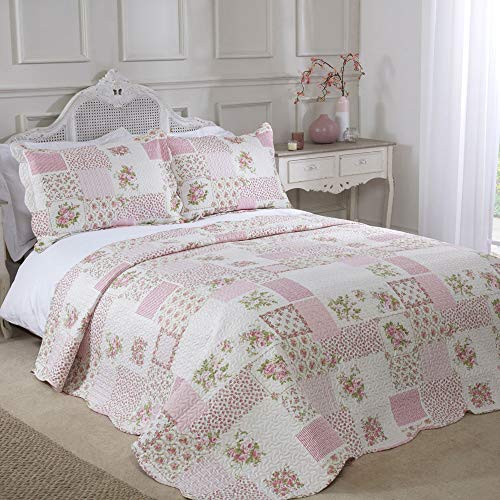 Emma Barclay, 100% Polyester Cotswold Tagesdecke Doppelbett Rosa, Rose von Emma Barclay