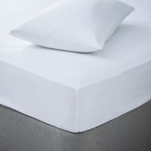 Emma Barclay Biber-Bettlaken für King-Size-Bett, Weiß, Baumwolle, Kingsize von Emma Barclay