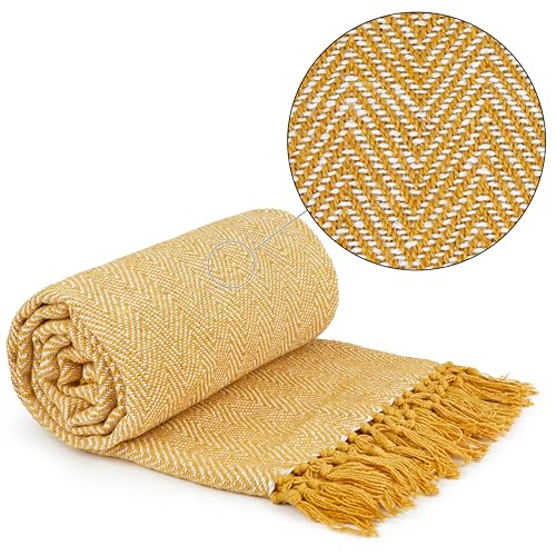 Emma Barclay Fischgrätenmuster, 50 x 60 cm, 100% Baumwolle, 50 x 60 cm (127 x 152 cm) von Emma Barclay