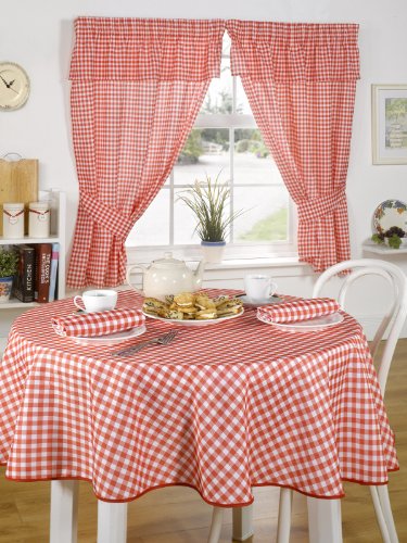 Emma Barclay Küchengardinen-Set Molly 100 % Polyester, 116 x 137 cm, Rot von Emma Barclay