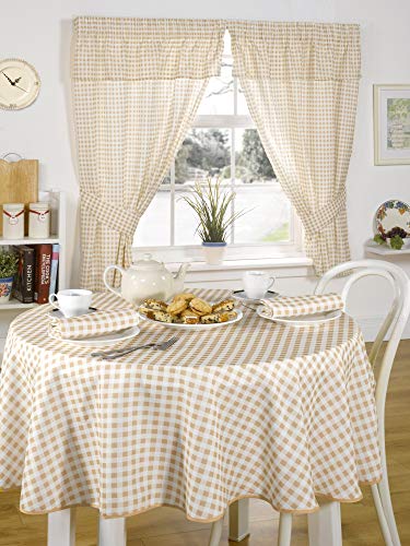 Emma Barclay Molly-Gingham-Tischdecke, 100% Polyester, Beige, 50 x 70 cm Emma Barclay Molly-Gingham-Tischdecke, 100% Polyester, Beige, 50 x 70 cm von Emma Barclay