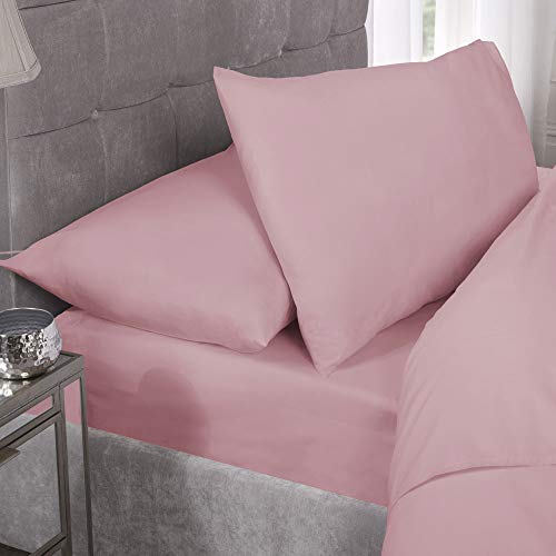 Emma Barclay Perkal-Spannbetttuch mit Fadenzahl 180, für Super-Kingsize-Bett, Pink von Emma Barclay