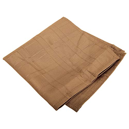 Emma Barclay Tischdecke, Karomuster, 43,2 x 43,2 cm, Kaffeebraun, 100% Polyester, Coffee, 17x17 (43x43cm) von Emma Barclay