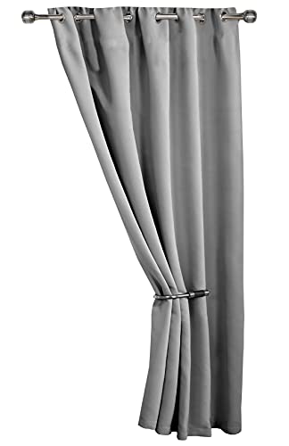 Emma Barclay Türvorhang mit Ösen, gewebt, Thermo-Verdunkelung, mit Ösen, Grau – Breite 168 x 213 cm von Emma Barclay