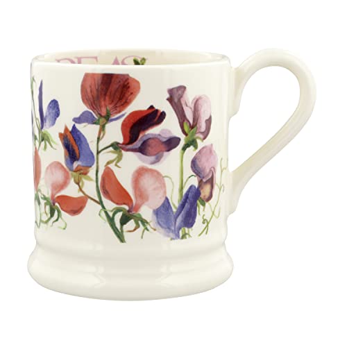Emma Bridgewater 1/2 Pint, Keramik Kaffeetasse groß-Steingut, Cappuccino, Latte, Kaffee, Teetasse Schöne Tassen, Geburtstagsgeschenk - Kaffeebecher Sweet Pea Multi, Ceramic Emma Bridgewater 1/2 Pint, Keramik Kaffeetasse groß-Steingut, Cappuccino, Latte, Kaffee, Teetasse Schöne Tassen, Geburtstagsgeschenk - Kaffeebecher Sweet Pea Multi, Ceramic von Emma Bridgewater