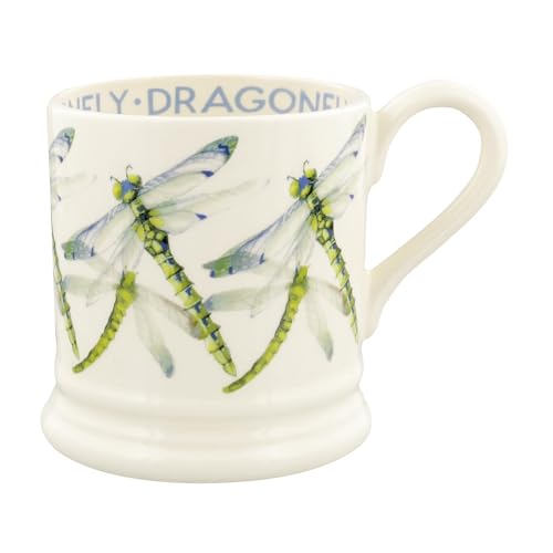 Emma Bridgewater große Tasse 1/2 Pint, Keramik Kaffeetasse groß - Steingut Tasse, Cappuccino, Latte, Kaffee, Teetasse - Schöne Tassen, Geburtstagsgeschenk - Kaffeebecher Libelle von Emma Bridgewater