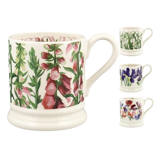 Emma Bridgewater große Tasse 1/2 Pint, Keramik Kaffeetasse groß - Steingut Tasse, Cappuccino, Latte, Kaffee, Teetasse - Schöne Tassen, Geburtstagsgeschenk - Kaffeebecher Fingerhut von Emma Bridgewater