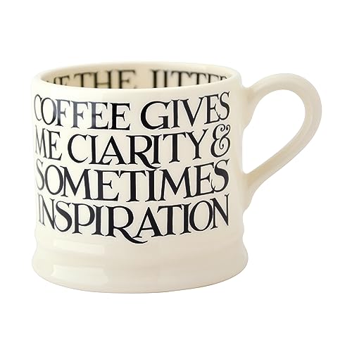 Emma Bridgewater Kaffeebecher Aufschrift "Coffee gives me Clarity" von Emma Bridgewater