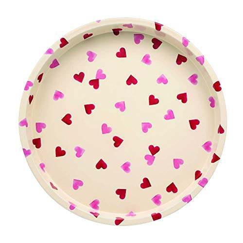Emma Bridgewater Pink Hearts Tablett mit hohem Rand und rosa Herzen von Emma Bridgewater