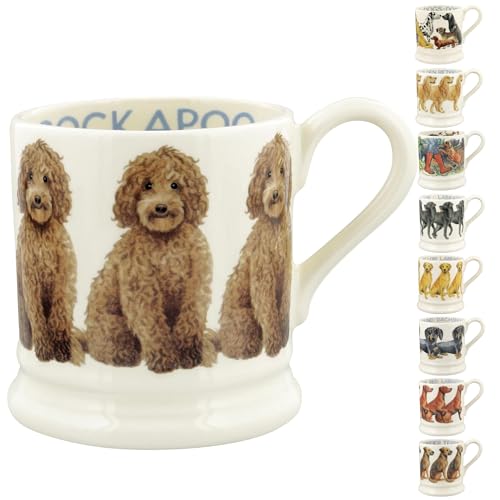 Emma Bridgewater große Tasse 1/2 Pint, Keramik Kaffeetasse groß - Steingut Tasse, Cappuccino, Latte, Kaffee, Teetasse - Schöne Tassen, Geburtstagsgeschenk - Kaffeebecher Kakadu von Emma Bridgewater