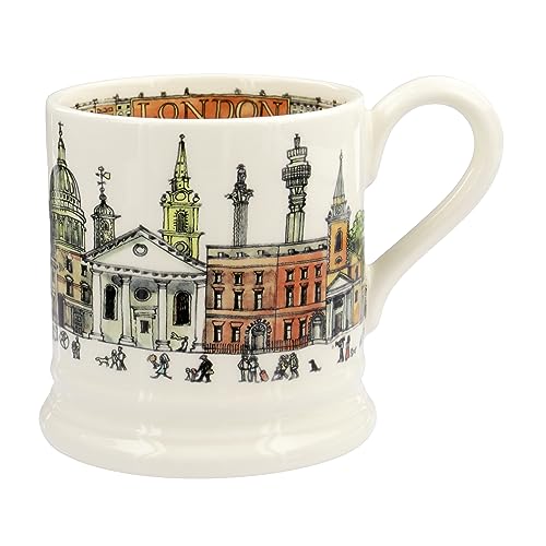 Emma Bridgewater große Tasse 1/2 Pint, Keramik Kaffeetasse groß - Steingut Tasse, Cappuccino, Latte, Kaffee, Teetasse - Schöne Tassen, Geburtstagsgeschenk - Kaffeebecher London von Emma Bridgewater