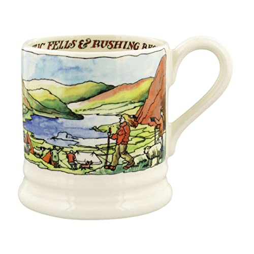 Emma Bridgewater große Tasse 1/2 Pint, Keramik Kaffeetasse groß - Steingut Tasse, Cappuccino, Latte, Kaffee, Teetasse - Schöne Tassen, Geburtstagsgeschenk - Kaffeebecher The Lake District von Emma Bridgewater