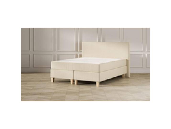 Emma Classic Boxspringbett - beige - 200x200 cm - Kopfteil Klassisch - Natur Füße Emma Classic Boxspringbett - beige - 200x200 cm - Kopfteil Klassisch - Natur Füße von Emma