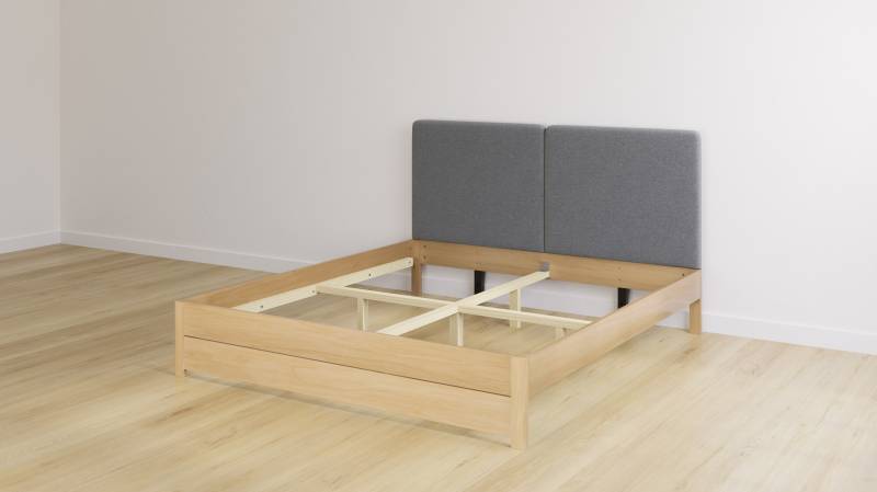 Emma Classic Massivholzbett 160x200 - mit gepolstertem Kopfteil Emma Classic Massivholzbett 160x200 - mit gepolstertem Kopfteil von Emma