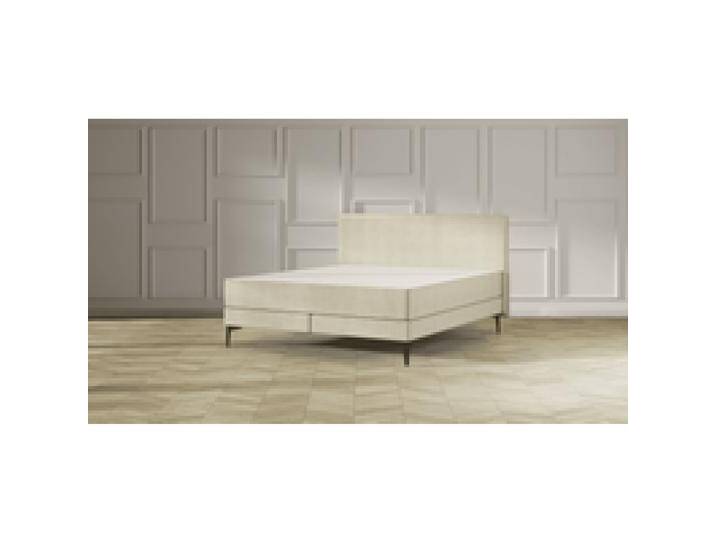 Emma Elite Boxspringbett Comfort - Beige - 200x200 cm - Kopfteil Kissen - Metall Füße Emma Elite Boxspringbett Comfort - Beige - 200x200 cm - Kopfteil Kissen - Metall Füße von Emma