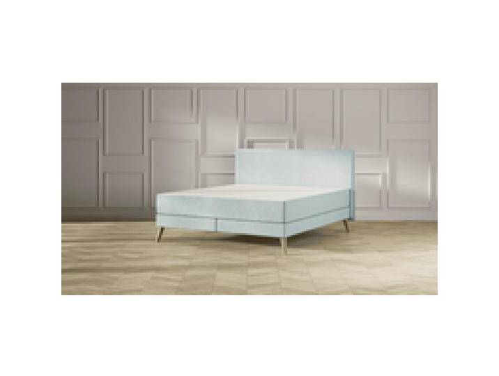 Emma Elite Boxspringbett Komfort V2 – Mint - 180x200 cm - Kopfteil Kissen - Holzfüß von Emma