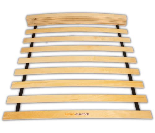 Emma Essentials Rollrost Lattenrost 90x200cm - Tragbares & vormontiertes Design - Solider & Stabiler Bettkasten mit hochwertigen Holzlatten - 2 Jahre Garantie von Emma