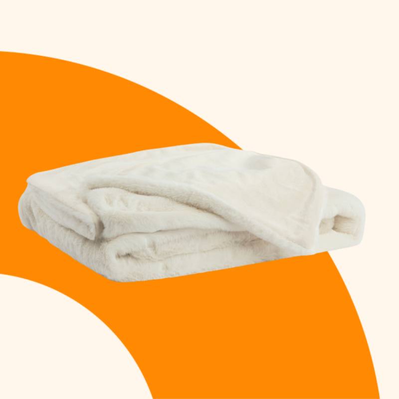 Emma Classic Fleecedecke | Weiss | 150x200cm von Emma
