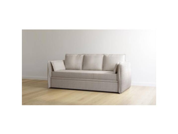 Emma Premium Schlafsofa - Webstoff - Beige - 160x200 von Emma