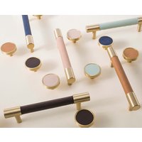 Messing & Leder Knäufe - Schubladenknäufe Schrankknäufe Messingknäufe Küchenschrankknäufe Messing & Leder Knäufe - Schubladenknäufe Schrankknäufe Messingknäufe Küchenschrankknäufe von EmmaDIYFU