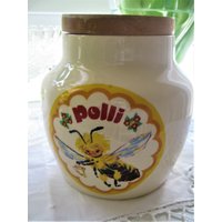 Gefäß, Deckelgefäß, Biene Polli, Keramikbehälter Gefäß, Deckelgefäß, Biene Polli, Keramikbehälter von EmmaRosesVintage