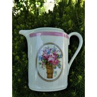 Milchkännchen, Sahnekännchen , Blumendekor, Markung Union, Landhausstil von EmmaRosesVintage