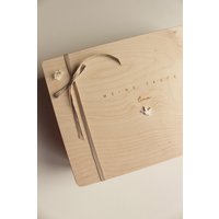 Taufkiste Mit Name & Taube - Erinnerungskiste Taufe Personalisiert Geschenk Baby Mädchen Junge Holzbox Meine Taufe von EmmaWulfersStudio
