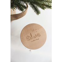 Vorratsglas Mit Graviertem Holzdeckel "Winter Days' - Perfekt Als Weihnachts- Oder Nikolausgeschenk | Keksdose Für Plätzchen |Weihnachtsdorf von EmmaWulfersStudio