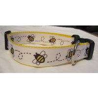Bumble Bee Hundehalsband Passende Leine Verfügbar Gelb Weiß Niedlich Pflege von Emmabeescrafts