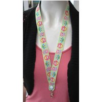 Eule Lanyard Ausreißer Handgefertigte Id Halter von Emmabeescrafts